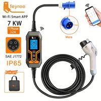 Chargeur solaire portable Feyree Free Design 264V 7kW homologué pour véhicules électriques Type 1/GBT 7kW pour borne de recharge de VE
