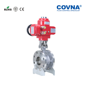 Válvula de Bola Motorizada de Acero Inoxidable Multivuelta a Prueba de Explosiones con Brida Eléctrica Tipo V HK-EX-Q de COVNA para Pedidos Urgentes - Product Image 4