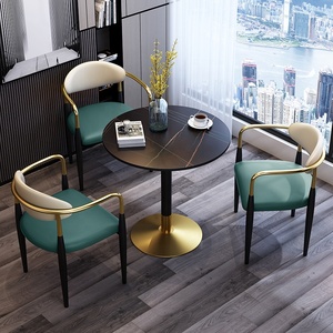 Bắc Âu Thiết Kế Mới Phòng Ăn Set <span class=keywords><strong>High</strong></span> Gloss Đồ Nội Thất Gia Đình Nhỏ Bàn Ăn Hiện Đại Với Ghế - Product Image 3