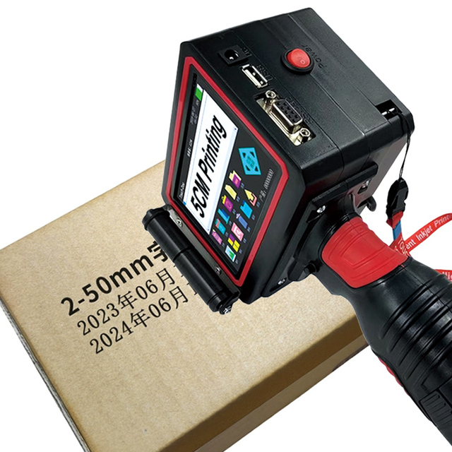 Manual Portable Multifunction Inkjet Printer for Date Batch Coding Cardboard Wood Carton-Easy Operation Large Font 600dpi