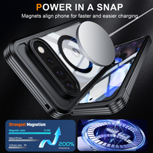 Coque robuste magnétique pour Google Pixel 11 Pro XL 10 Pro 10A 9 8 9A, protection intégrale du corps, protection d'écran sensible intégrée - Product Image 4