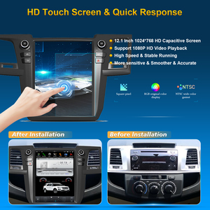 Autoradio Android vertical 12,1 pouces avec GPS pour Toyota Fortuner Hilux Revo 2004-2015, CarPlay sans fil, Android Auto - Product Image 2