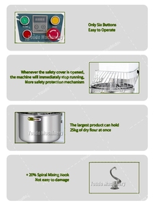 <span class=keywords><strong>Impastatrice</strong></span> per Pizza, <span class=keywords><strong>Macchina</strong></span> <span class=keywords><strong>Impastatrice</strong></span> per Panifici, <span class=keywords><strong>Impastatrice</strong></span> a Spirale, <span class=keywords><strong>Impastatrice</strong></span> per Pane, Macchine Elettriche per Snack - Product Image 4