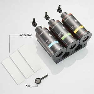 Treo Tường 300Ml Nhựa Dầu Gội Điều Hòa Chai Dispenser Tay Trong Suốt Bơm Xà Phòng Cho Phòng Tắm Sử Dụng Cho Khách Sạn - Product Image 4