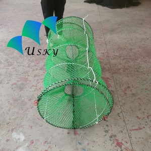 Cage à poissons pliable, piège à homards, piège à poissons 70*120cm, pot à poissons vert, toile personnalisée, haute résistance, prix de gros personnalisé - Product Image 2