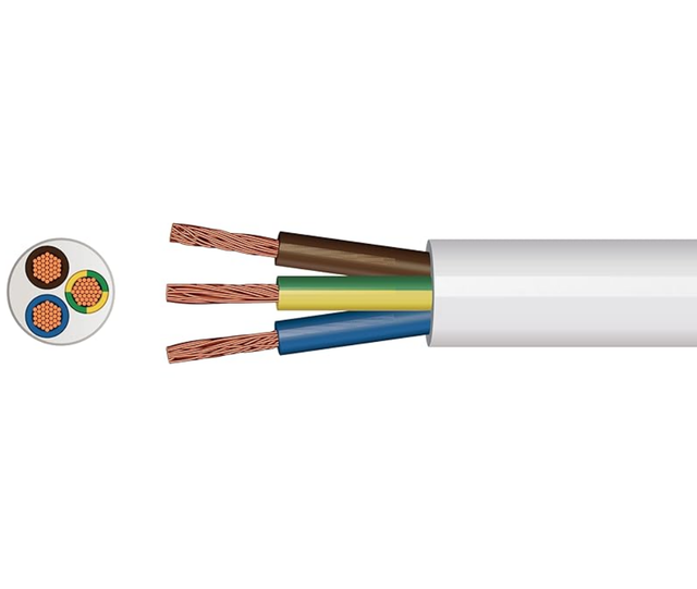 3 Cores Copper Flexible PVC Cable Industrial Marine Use 0.5-16mm 10-22AWG H07RN-F H05RN-F RVV IP65 300V-1000V
