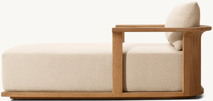 Lujo Morden Muebles de jardín Tumbonas Piscina Teca maciza Chaise Lounge <span class=keywords><strong>Lagos</strong></span> Teca Chaise - Product Image 2