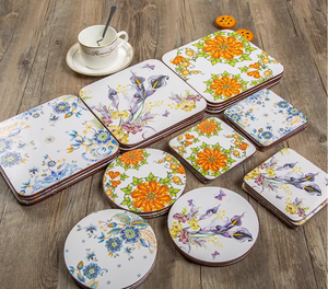 Ensemble complet de grande taille en bois tendre anti-brûlure Style nordique occidental <span class=keywords><strong>Tapis</strong></span> d'isolation <span class=keywords><strong>thermique</strong></span> léger Support de <span class=keywords><strong>tapis</strong></span> de table en <span class=keywords><strong>liège</strong></span> de luxe - Product Image 2