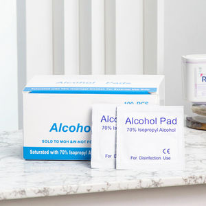 70% Isopropylalcohol Prep Pads 2-laags Wattenstaafjes Afzonderlijk Verpakt Antiseptisch Gesteriliseerd 400 Tellen Mee Voor Medische EHBO-Koffers Thuis - Product Image 1