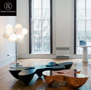 2024 populares en Instagram mesas de centro con logotipo Lv mesa central de superficie para muebles de sala de estar de Villa - Product Image 6