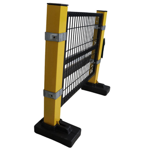 Clôture de sécurité premium en acier soudé à mailles en V incurvées 3D fiables, pour allées et chantiers de construction, modélisation 3D - Product Image 6