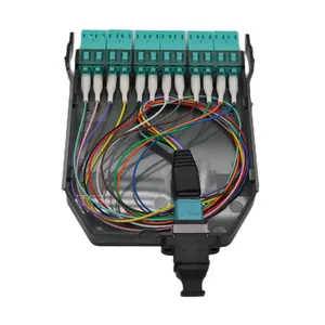 Caja LC/APC MPO a LC tipo caja LGX MPO/MTP 12 puertos LC cable óptico MPO Cassettes caja de módulo de fibra