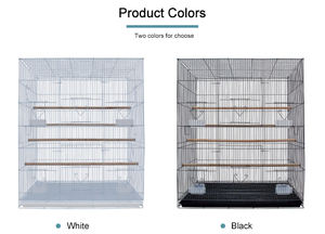 Fabrika kaynağı büyük boy uçuş kare katlanır Pet kuş kafesi büyük Metal papağanlar kanarya kuş kafesleri ile yetiştiriciliği kapı - Product Image 6