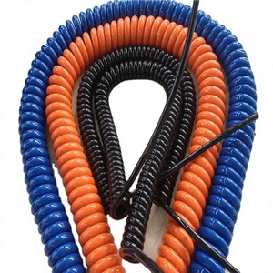 Cavi di alimentazione a spirale KM Cable RUVT3*1.0 2Coer 3Coer 4C5C6C7C in rame con guaina in PVC e rivestimento in PU -40 +85 per centrali elettriche - Product Image 1