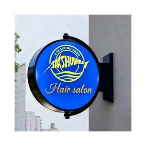 Enseignes en acrylique pour café, restaurant, salon de coiffure, magasin, enseignes commerciales extérieures, enseignes électroniques éclairées par LED, boîte à lumière rotative - Product Image 6