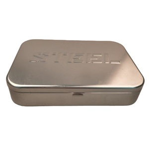 Lunch Tin Box Food Grade Two-piece Lunch Tin Box With Embossing