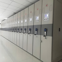 Système de classement mobile commercial Rayonnage de stockage dense et armoire d'archives Caractéristique réglable pour les applications d'entrepôt de bibliothèque