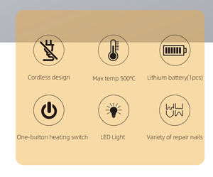 Kit <span class=keywords><strong>de</strong></span> Herramientas <span class=keywords><strong>de</strong></span> Soldadura Portátil con Batería <span class=keywords><strong>de</strong></span> Litio 719, Pistola <span class=keywords><strong>de</strong></span> Soldadura <span class=keywords><strong>de</strong></span> Plástico <span class=keywords><strong>de</strong></span> 50W <span class=keywords><strong>para</strong></span> Reparación <span class=keywords><strong>de</strong></span> Automóviles/Motocicletas - Product Image 5