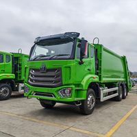 Camion compacteur de déchets Sinotruk HOWO 6x4 à transmission manuelle, moteur diesel, chargement arrière, pour l'assainissement municipal