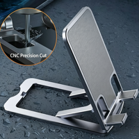 Support de téléphone et tablette de bureau multifonction en métal, pliable, réglable en hauteur, support universel pour téléphone et iPad