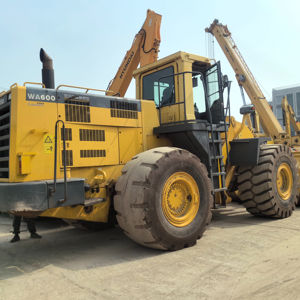 건설용 중고 코마츠 WA600-<span class=keywords><strong>3</strong></span> 휠 로더 54톤 600 모델 중장비 전면 로더 WA600-6 - Product Image 4
