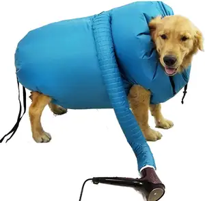 Toptan yeni taşınabilir süper emici katlanabilir köpek kurutma Pet kurutma çantası saç kurutma makinesi