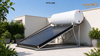 Chauffe-eau solaire à plaques plates pressurisées Super Solar FPTS-200 avec revêtement émaillé