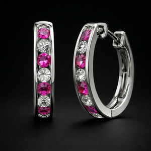 Classic Platinum Lab Grown Diamond Stud Earrings IGI Certified High Polish Finish Brilliant Cut <b>Stones</b> Minimalist Party Gift - Product Image 2