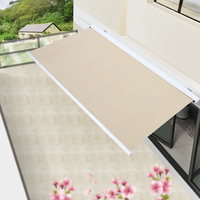 Auvent rétractable de haute qualité pour terrasse, imperméable, électrique, à bras articulés, avec cassette intégrale
