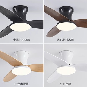 Minimalist Nordic Ceiling Fan Light Led Fixed Blade 220V For Living Room Bedroom - Product Image 2