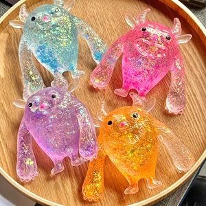 Nouveau style Jouet Squishy Monstre Veau en Maltose Pailletée, Doux Anti-stress, Cadeau pour Enfants et Adultes, Ambiance Cool, Jouets en Gros - Product Image 1