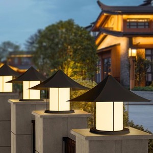 Nueva Lámpara de Pilar de Estilo Chino, Lámpara de Patio Exterior Impermeable para Villa, Lámpara Decorativa de Jardín para Hotel, Comunidad, Casa de Huéspedes - Product Image 3