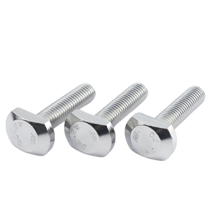 Vis en T en acier inoxydable 304 M6 M8 M12, tête marteau zinguée pour fixation de moules à rainures en T - Product Image 3