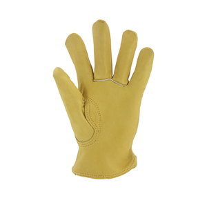 Oem غير مبطنة جلد البقر الحقيقي جلد ثقيل العمل حديقة القيادة قفازات البناء للرجال - Product Image 3