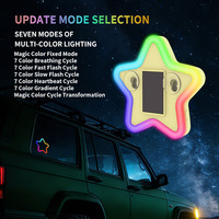 Luz Ambiental Solar para Auto, Lámpara Decorativa LED de Colores para Ventana, Recargable Solar, Sin Cables, Luz Ambiental Interior para Auto