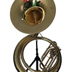 Sousaphone en <span class=keywords><strong>cuivre</strong></span> massif, <span class=keywords><strong>tuba</strong></span> basse à 3 pistons, pour fanfare de marche, cloche orientée vers l'avant, instrument en <span class=keywords><strong>cuivre</strong></span> portable, durable - Product Image 3
