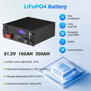 Paquete de batería Lifepo4 51,2 V 100ah 200ah Batería de iones de litio montada en rack para almacenamiento de energía en el hogar Sistema de energía solar - Product Image 4