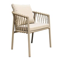 Ensemble de table et chaises de salle à manger d'extérieur en aluminium, meubles de jardin modernes, résistants aux intempéries