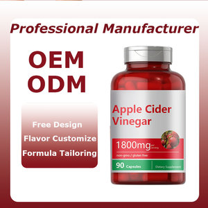 Apple Vinegar Capsules non-GMO, gluten-<b>free</b>, supports metabolism & <b>weight</b> management, avoids acetic acid irritation. - Product Image 6