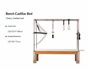 <span class=keywords><strong>Cama</strong></span> de Pilates Multifuncional 3 en 1, Mesa de Trapecio de Madera para Pilates, Equipo de Entrenamiento de Core para Estudio de Yoga Comercial - Product Image 2