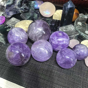 Commercio all'ingrosso <span class=keywords><strong>di</strong></span> pietre naturali <span class=keywords><strong>di</strong></span> ametista sfera <span class=keywords><strong>di</strong></span> pietre gemma fantasia pietre curative <span class=keywords><strong>di</strong></span> ametista sfera <span class=keywords><strong>di</strong></span> cristallo sfera per la vendita - Product Image 2