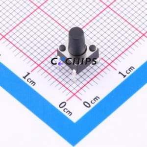 TS-6690HK Tactile Switch Through hole Component (THT)-4P,6x6mm Switch 2.5N 6mm 6mm 9mm - Product Image 1