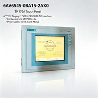 6AV6545-0BA15-2AX0, para Siemens, Panel Táctil SIMATIC TP170A, SPS, Pantalla de Operador HMI, Pantalla Azul STN, MPI PROFIBUS-DP
