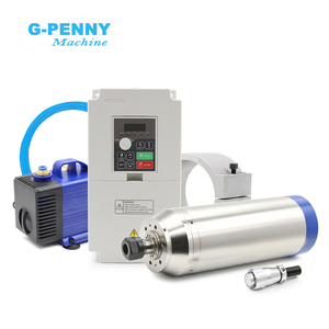 Motore Mandrino G-Penny 3.7KW ER20 D100 220V/380V Raffreddato ad Acqua Tipo Bullet con Inverter H100 4KW, Pompa Acqua, Kit Staffa - Product Image 1