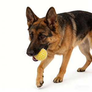 Juguetes Divertidos para Perros, Pelota de Vinilo con Púas, Juego Interactivo de Lanzar y Recoger, para Perros Pequeños y Medianos, para Masticar y Jugar - Product Image 2