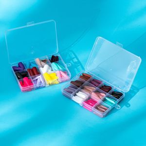 Uñas de <span class=keywords><strong>Gel</strong></span> <span class=keywords><strong>para</strong></span> manicura francesa, cobertura completa, Stiletto de almendro cuadrado, bailarina, Color Nude, 240 unidades - Product Image 2
