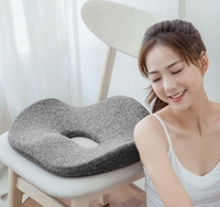 Coussin de siège ergonomique antidérapant en mousse à mémoire de forme orthopédique pour la prostate et le coccyx