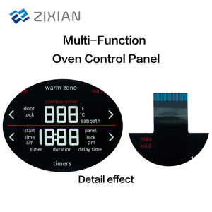 لوحة تحكم متعددة الوظائف مخصصة للأفران، لوحة مفاتيح غشائية مرنة، مفتاح لمس سعوي مقاوم للماء ومقاوم للخدش - Product Image 3