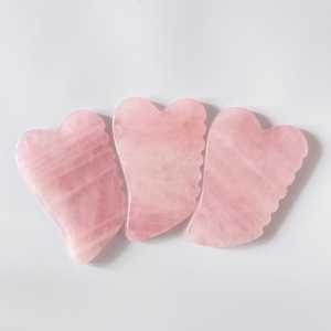 Meilleur prix pour une planche de gua sha en quartz rose naturel avec logo personnalisé - Product Image 6