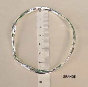 Bracciale ondulato in acciaio inox 316L bracciale moderno elegante lucido regalo per la sua mamma gioiello a prezzi accessibili - Product Image 6